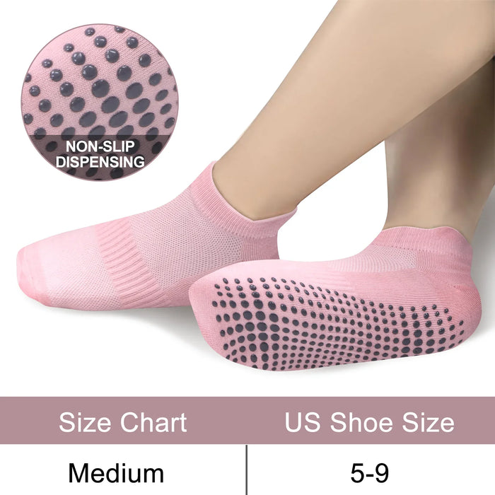 women-yoga-socks-sports-anti-slip-silicone-fitness-professional-training-running-pilates-protecting-heel-ear-short-socks-cotton
