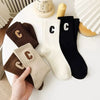5-pairs-of-womens-c-letter-printed-socks-fashionable-and-versatile-mid-length-socks-casual-and-comfortable-sports-socks