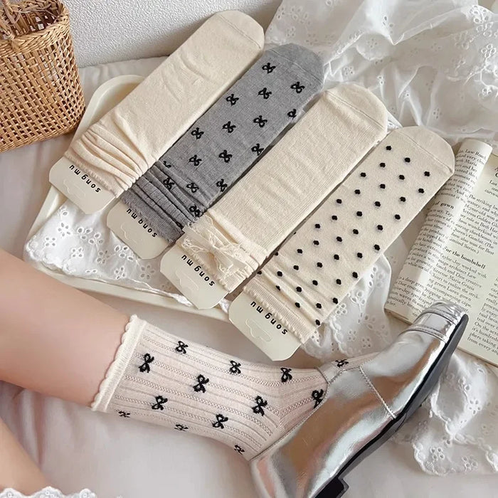Bow Loose Long Socks