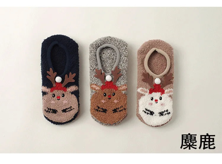 Cute winter grip indoor socks