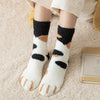 fashion-womens-cat-claw-stripes-3d-thick-warm-socks-cute-funny-fat-girl-cartoon-animal-toe-zebra-tiger-cat-foot-socks