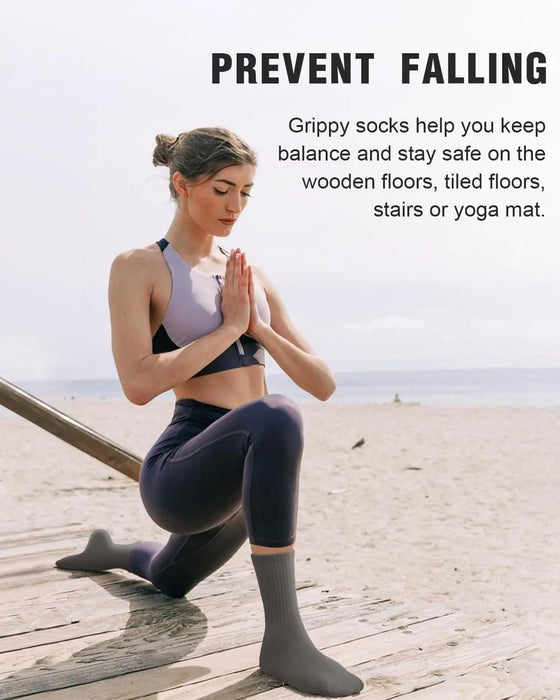 4-6 pairs of women's anti slip grip yoga Pilates ballet socks