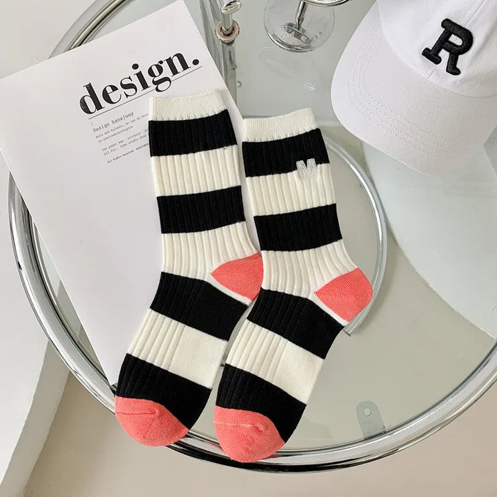 Various Stylish Cotton Medium Tube Design Socks