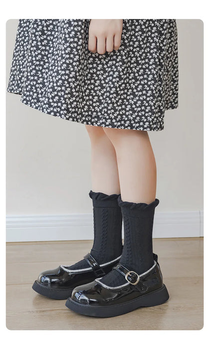 5 pairs / 1-12Y  Kids Lolita Fancy Socks