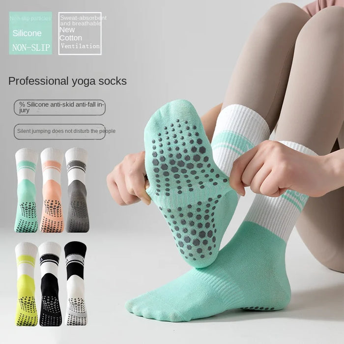 Yoga Socks for Women Nylon Pure Cotton Non slip