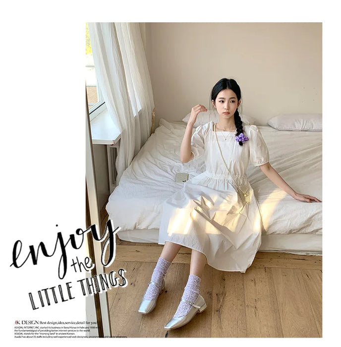 Summer Thin Hollow Breathable Loose Long Socks