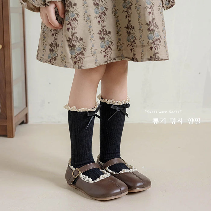 Soft Cotton Lace Stuff Princess Ruffle kids Socks