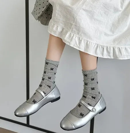 Bow Loose Long Socks