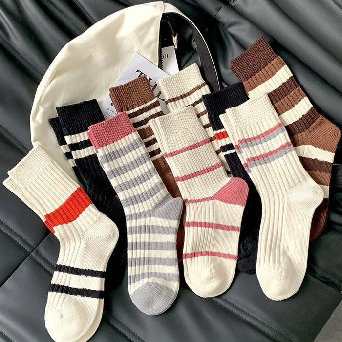 Various Stylish Cotton Medium Tube Design Socks