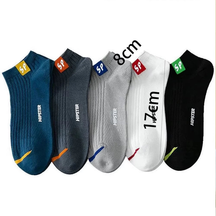 5 Pairs Men Breathable Daily Short Socks