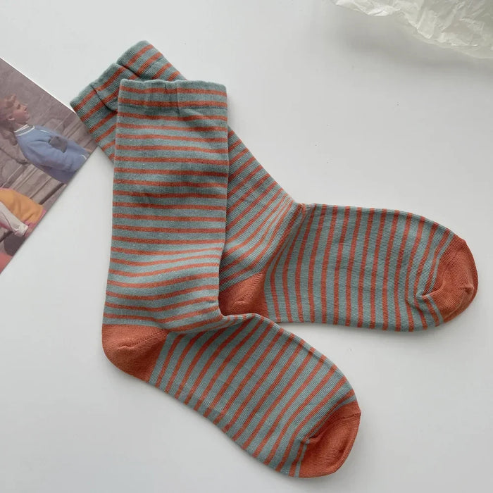 Retro Striped Socks