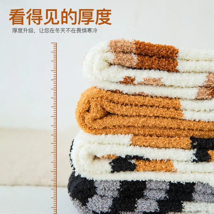 fashion-womens-cat-claw-stripes-3d-thick-warm-socks-cute-funny-fat-girl-cartoon-animal-toe-zebra-tiger-cat-foot-socks
