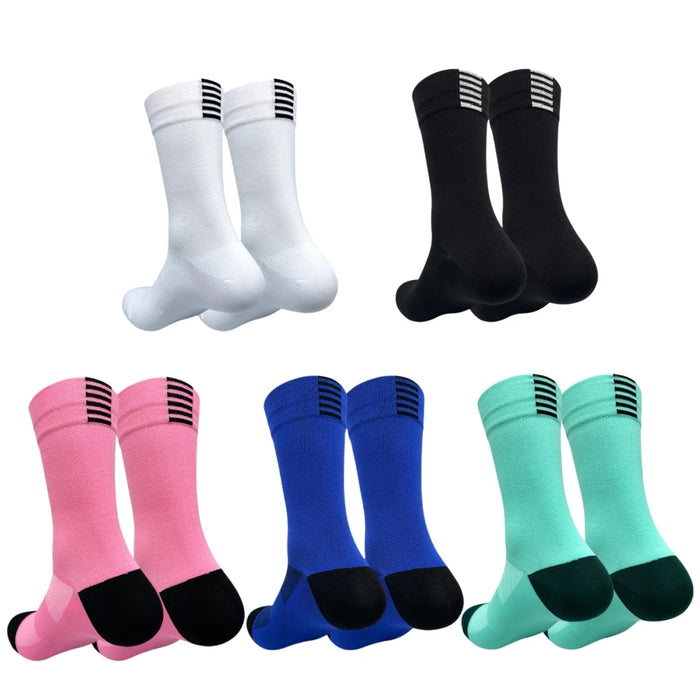 Cycling Socks Running Quick Dry Medium Cylinder