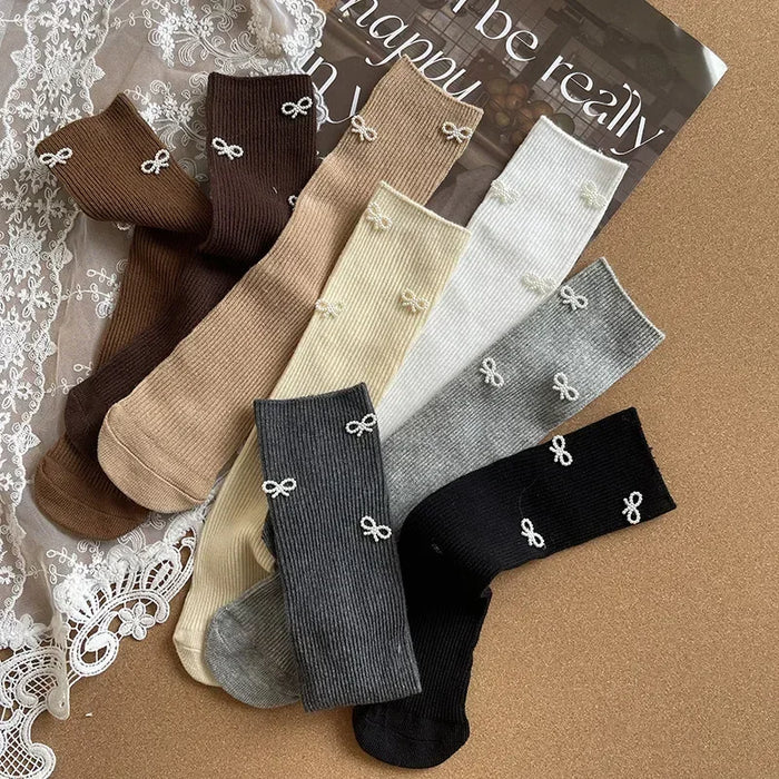 Bow Design Kids Simplicity Fashion  Socks
