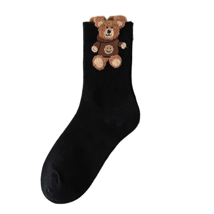 3 Pairs Women's  Cartoon Cotton Sock Sets
