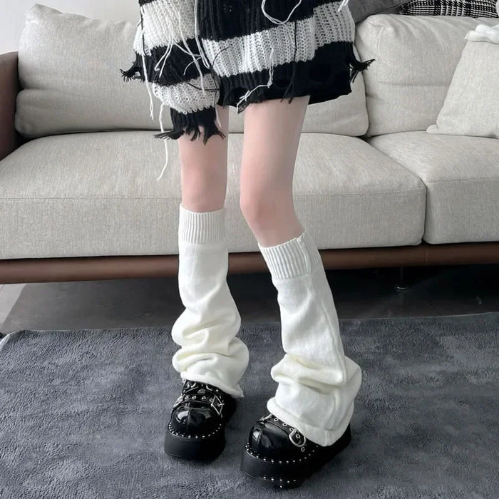 Wide Leg Socks Summer Soild Long Tube Covering The Legs Sock