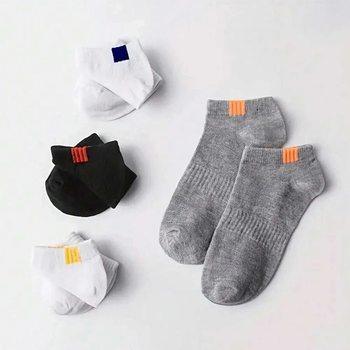 5 Pairs Low Tube Men Casual Socks