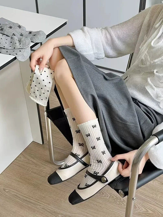 Bow Loose Long Socks
