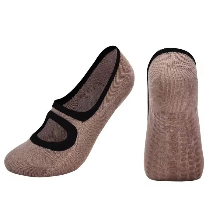 Multi Colored Plus Size Women's Yoga Socks