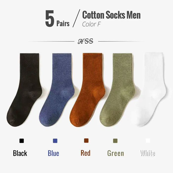 5-10-pairs-95-combed-cotton-socks-men-business-dress-long-socks-soft-breathable-spring-summer-colorful-sock-for-man-5pairs-lot